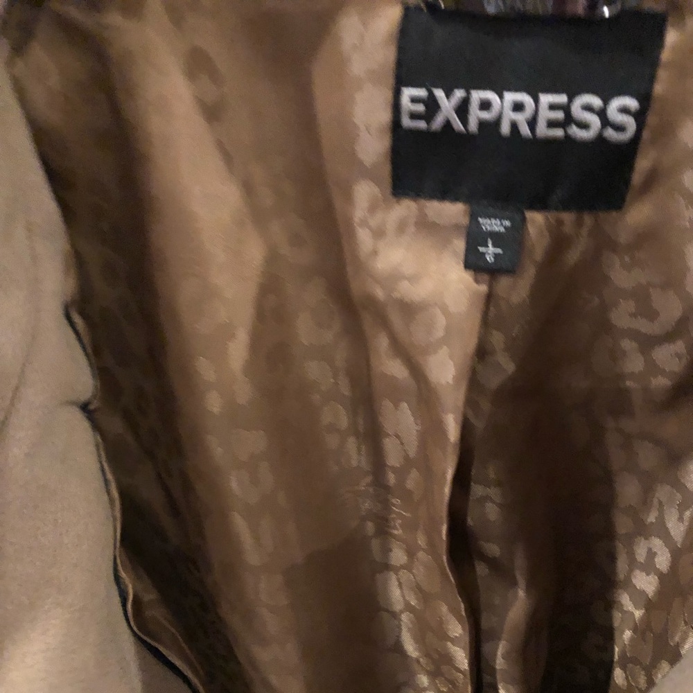 Express - Lined wool jacket. Size Large - Picture 4 of 4